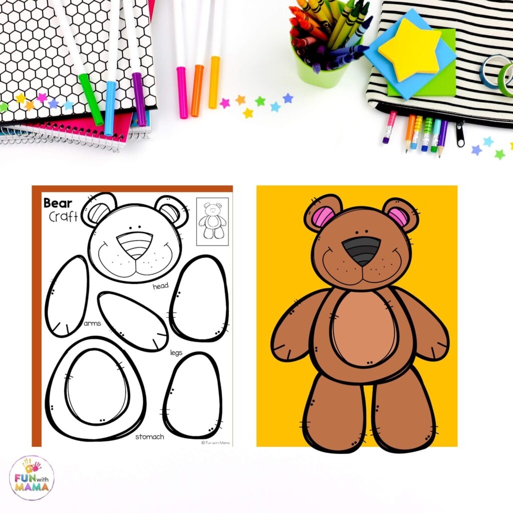 Brown Bear Brown Bear What Do You See Printable Story Extension Activities Fun With Mama