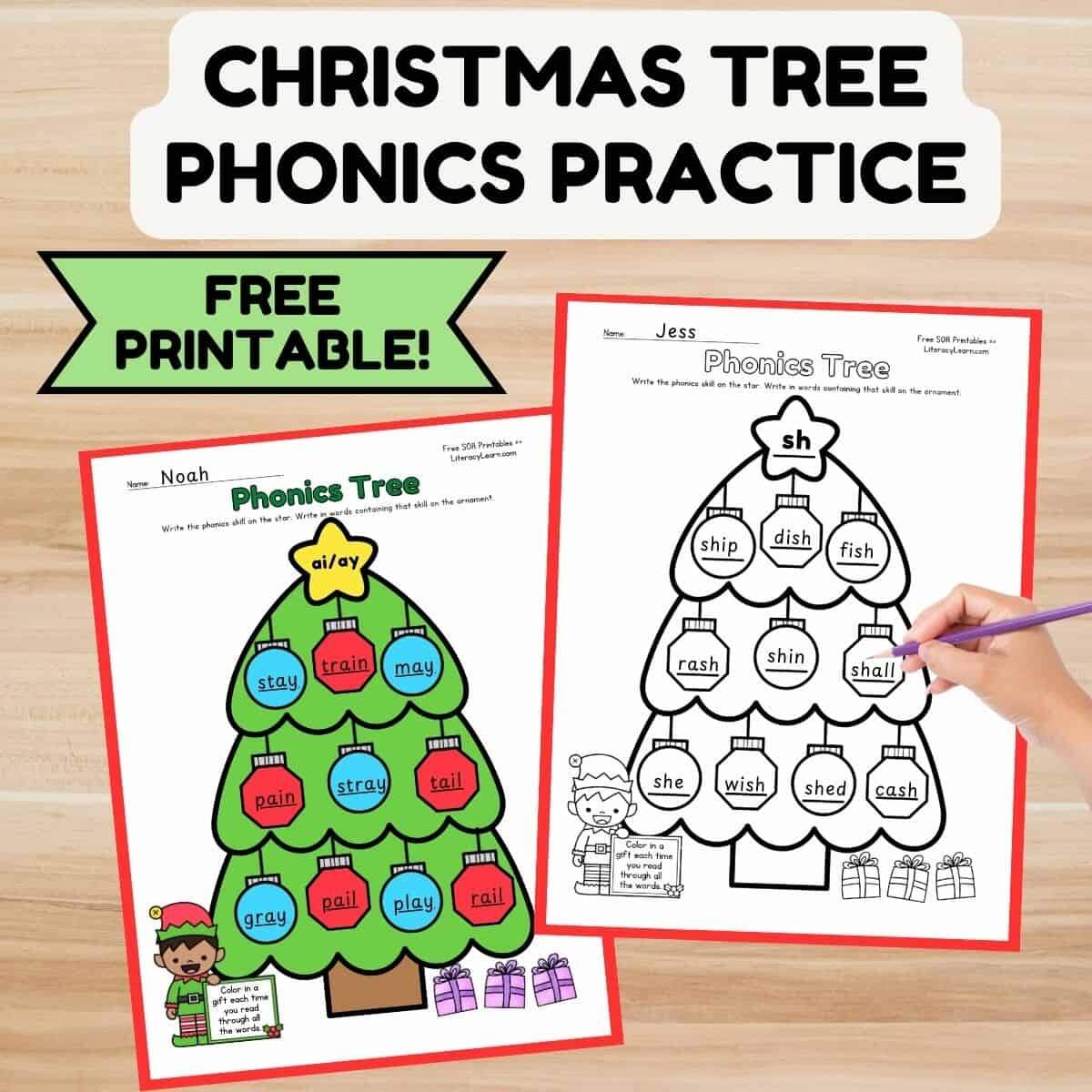 Christmas Spelling Worksheet Free Printable Digital PDF