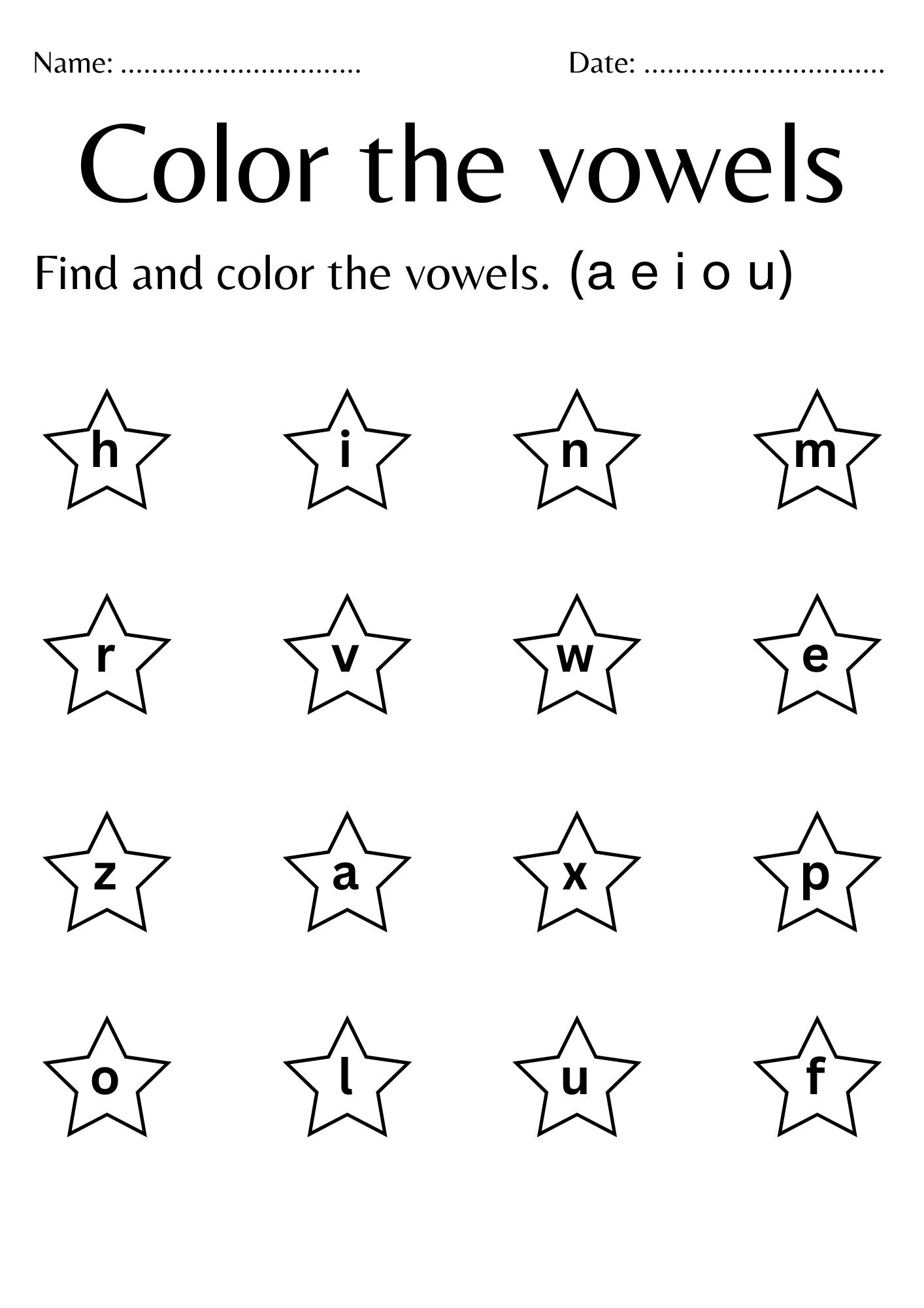 Vowels Worksheets Printable Long And Short Vowel Phonics Practice