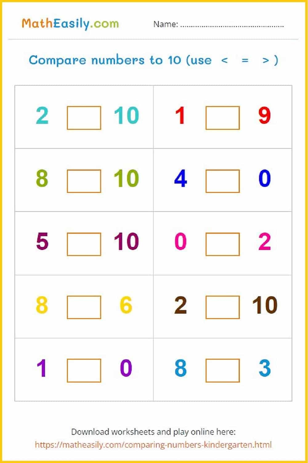 Comparison Worksheets More Or Less 2 Worksheets FREE Printable Worksheets Worksheetfun