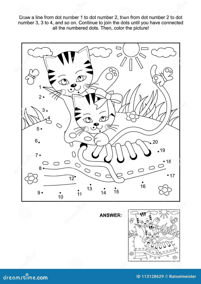 Connect Dots Kitten Stock Illustrations 85 Connect Dots Kitten Stock Illustrations Vectors Clipart Dreamstime