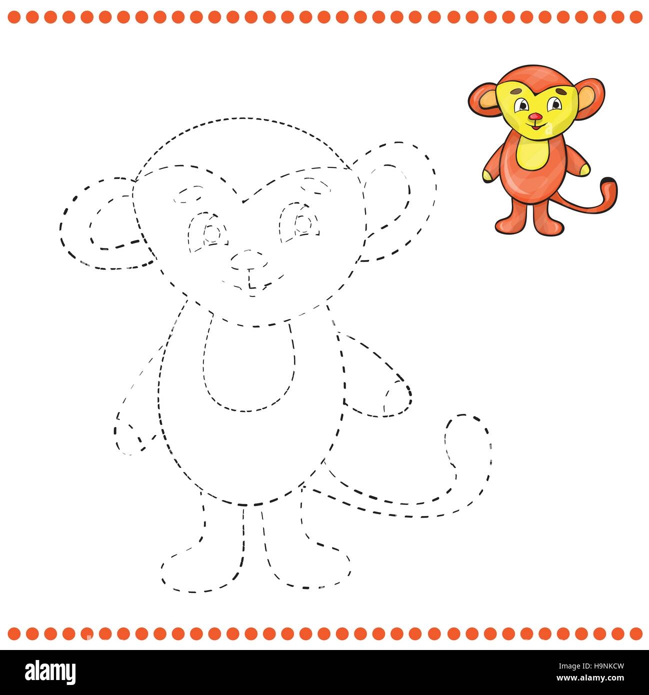 Monkey Extreme Difficult Dot To Dot Connect The Dots PDF Etsy