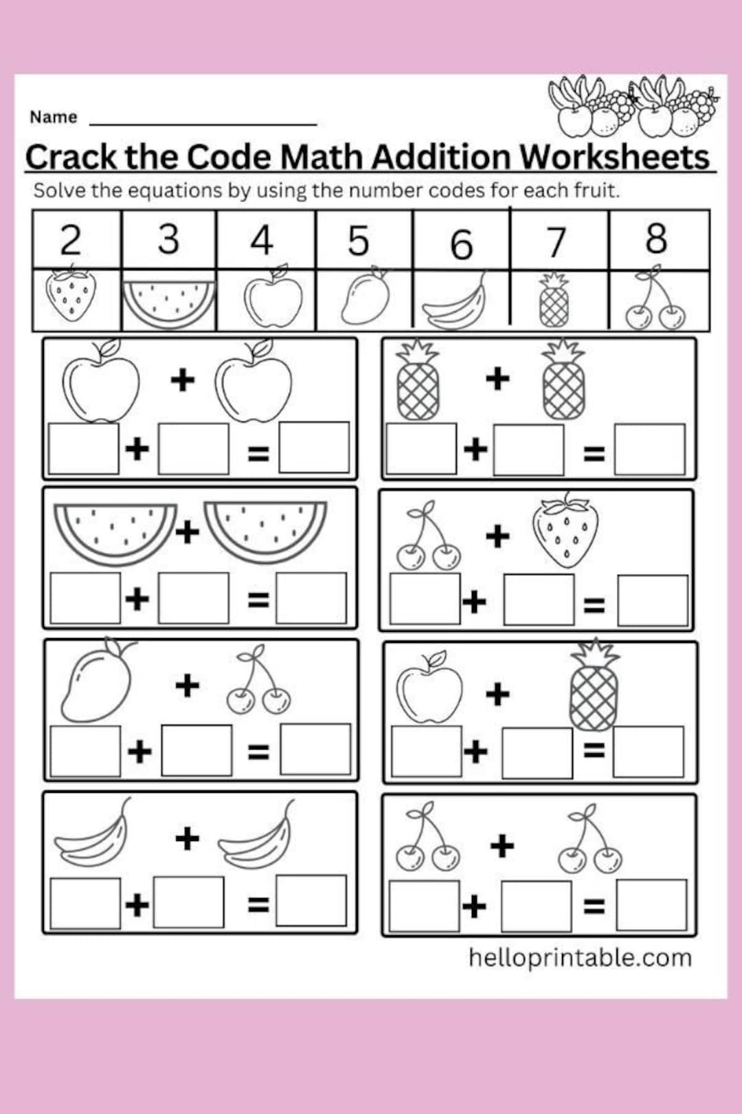Preschool Math Activities Free Addition Worksheets For Preschoolers