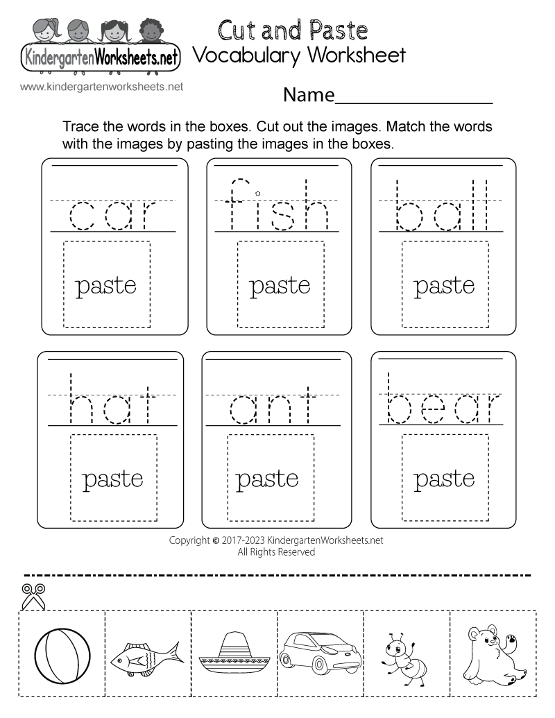 Cut And Paste Worksheets For Kids Of All Ages Kids Activities Blog