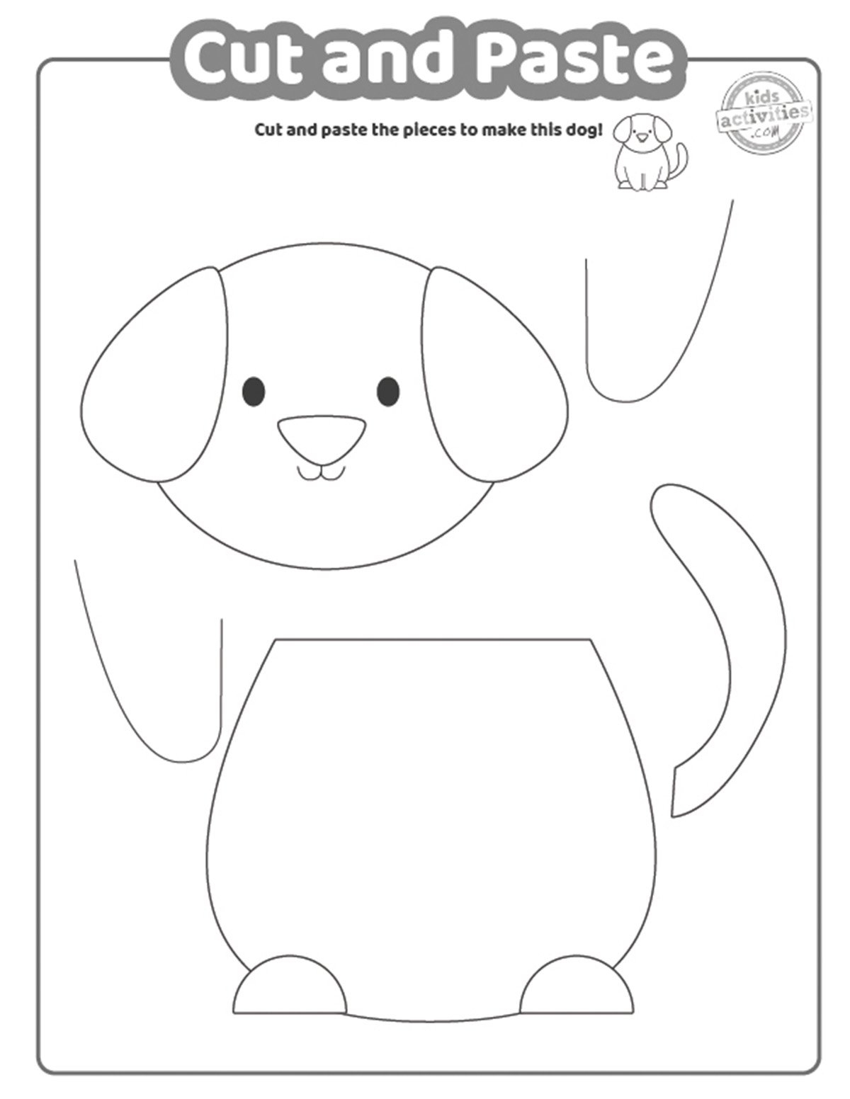Cut And Paste Worksheets Printable Activities For Kids Free Printables Lettering SVG Files Tools Apps