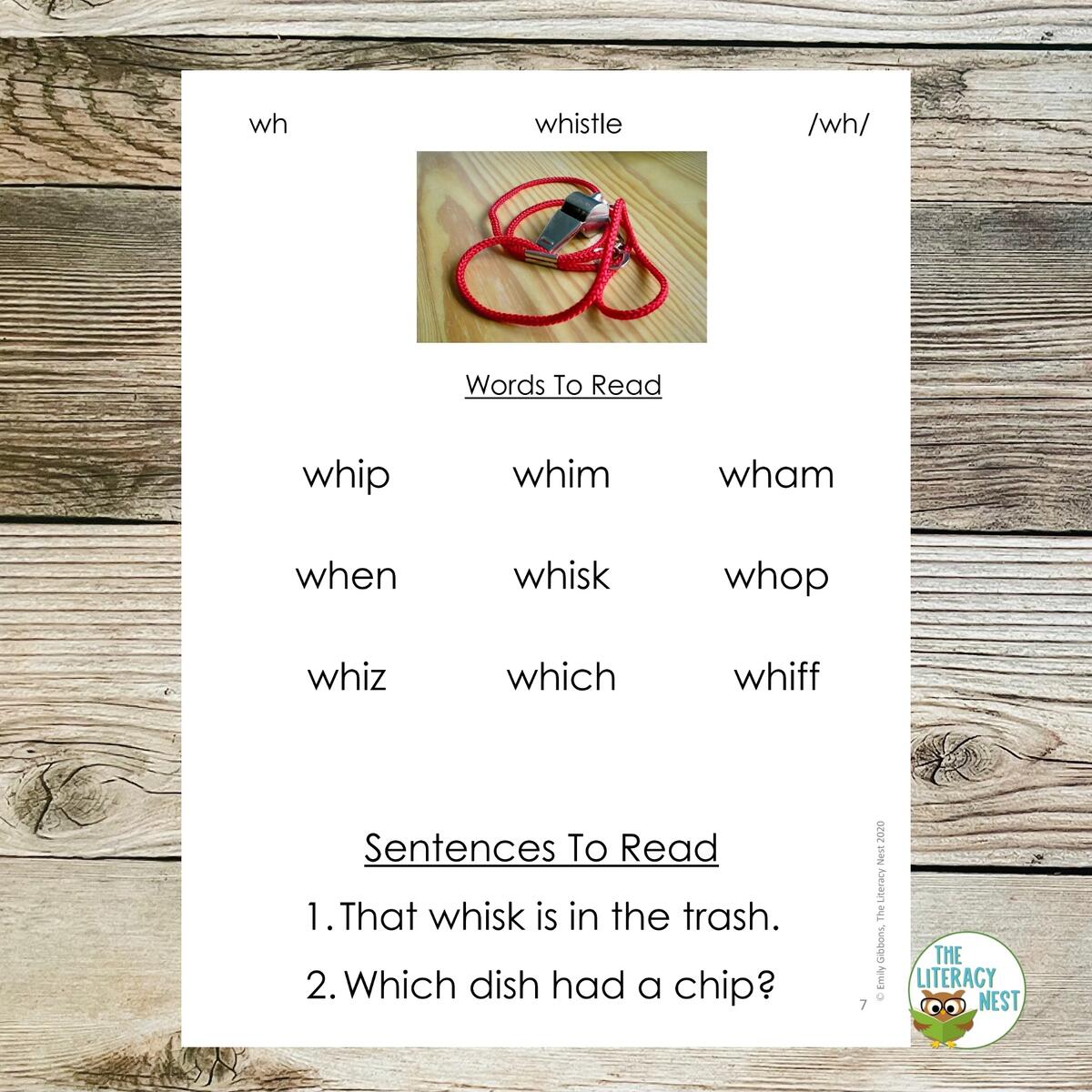 Digraph WH Worksheets And Activities For Orton Gillingham Lessons The Literacy Nest Digraph WH Worksheets And Activities For Orton Gillingham Lessons The Literacy Nest
