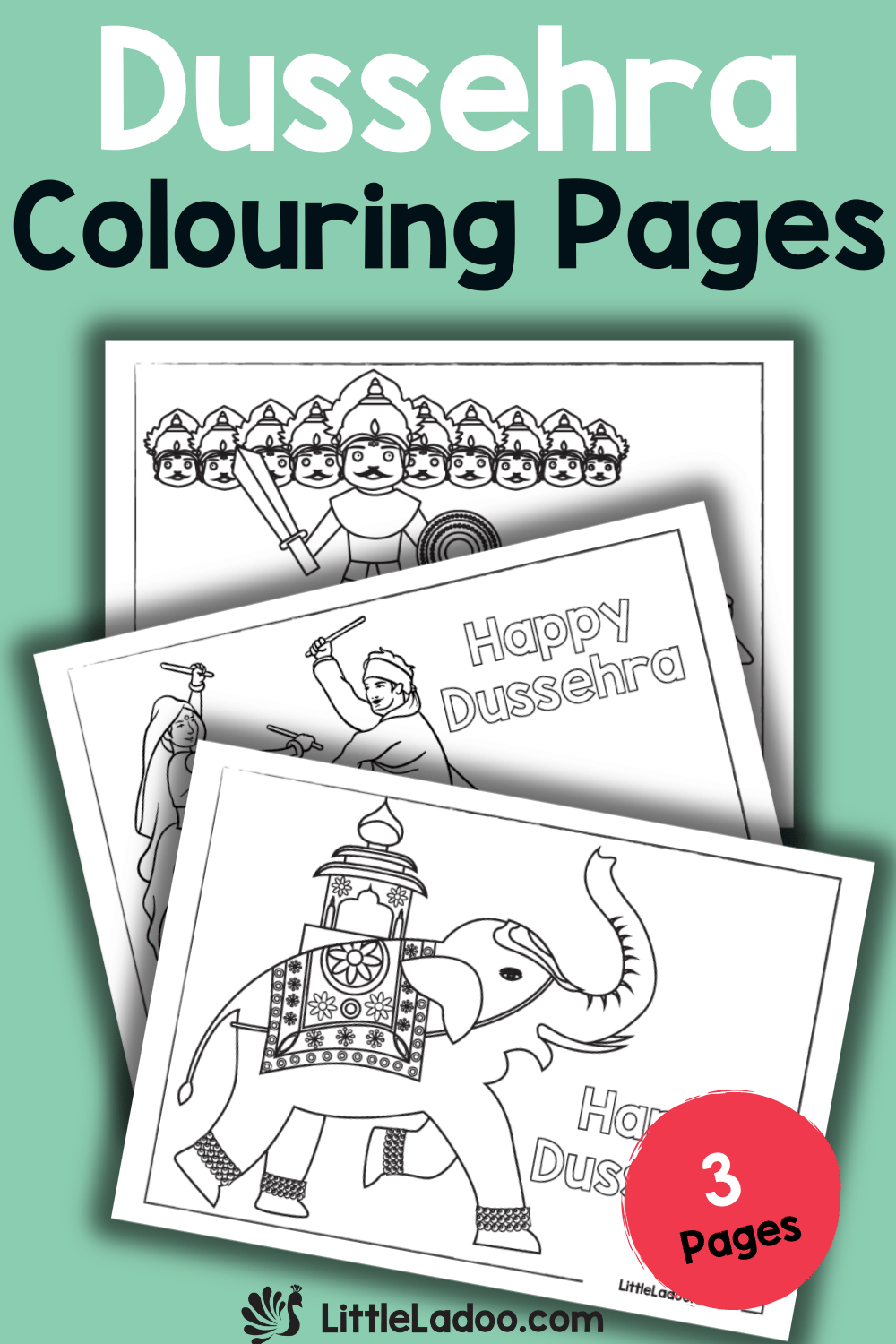 Dussehra Mini Booklet And Worksheets Printable Etsy Israel
