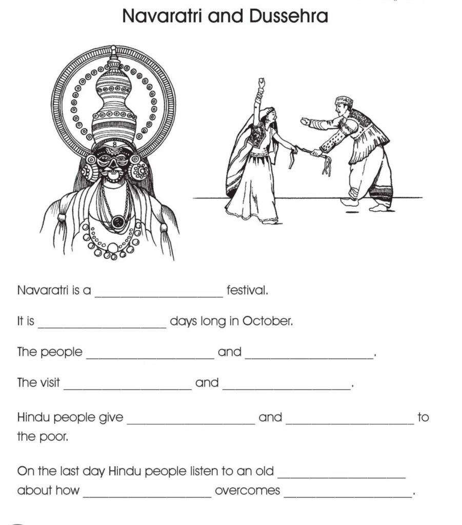 Dussehra Worksheet For Kids KiddyBuzz