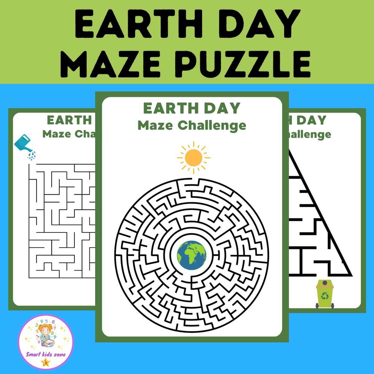 Earth Day Maze Puzzle Worksheets For Early Finishers Activity In April Made By Teachers
