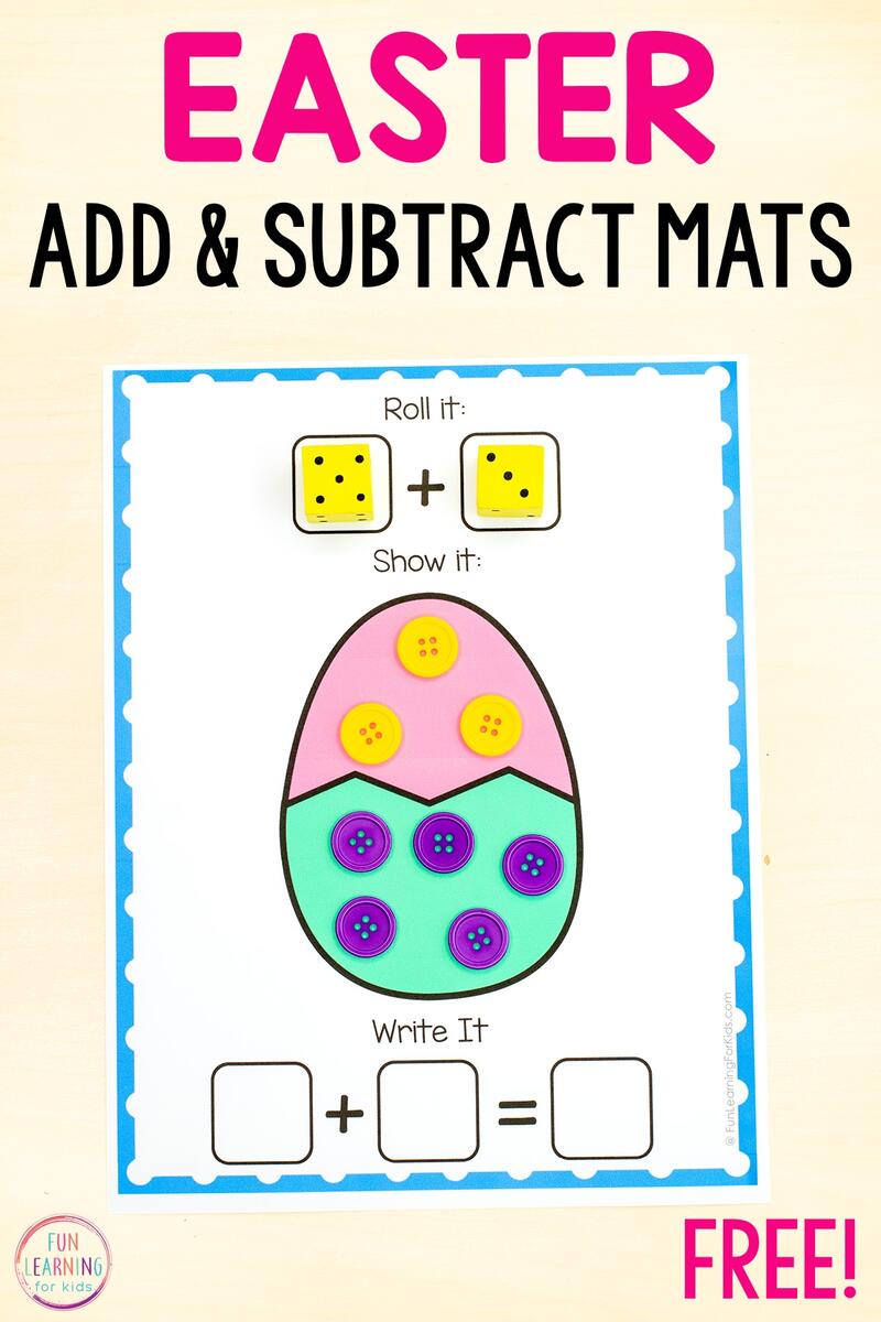 Easter Addition And Subtraction Mats