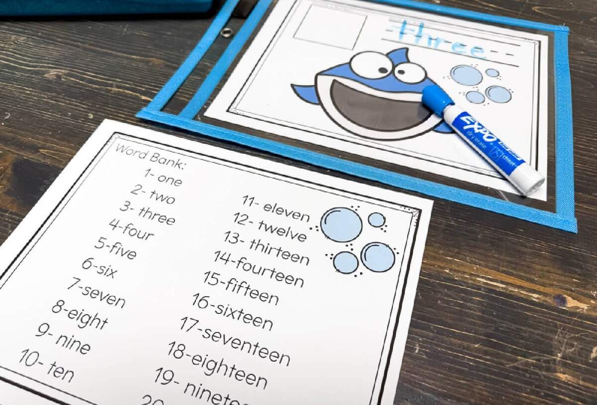 Play Number Dough Mats