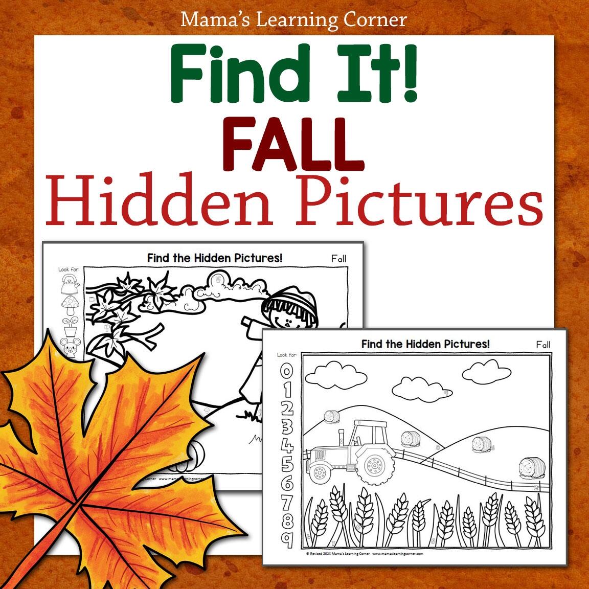 Spring Hidden Picture Worksheets Mamas Learning Corner