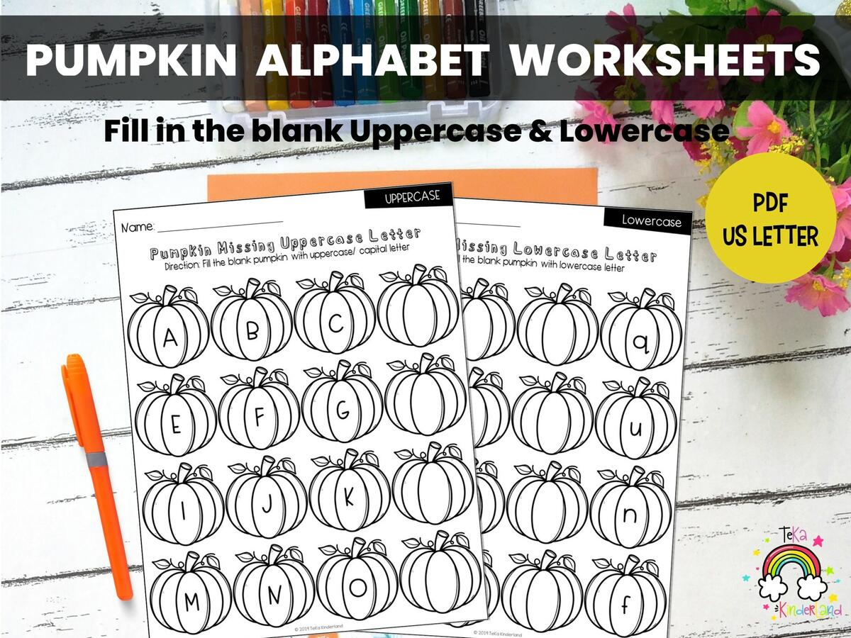 Fall Literacy Pumpkin Letter Worksheets Bundle Made By Teachers