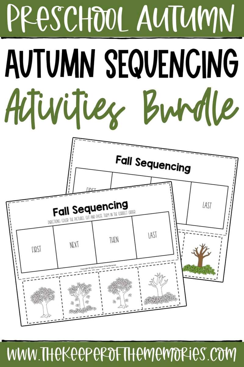 Fall Story Sequencing Worksheets The Keeper Of The Memories