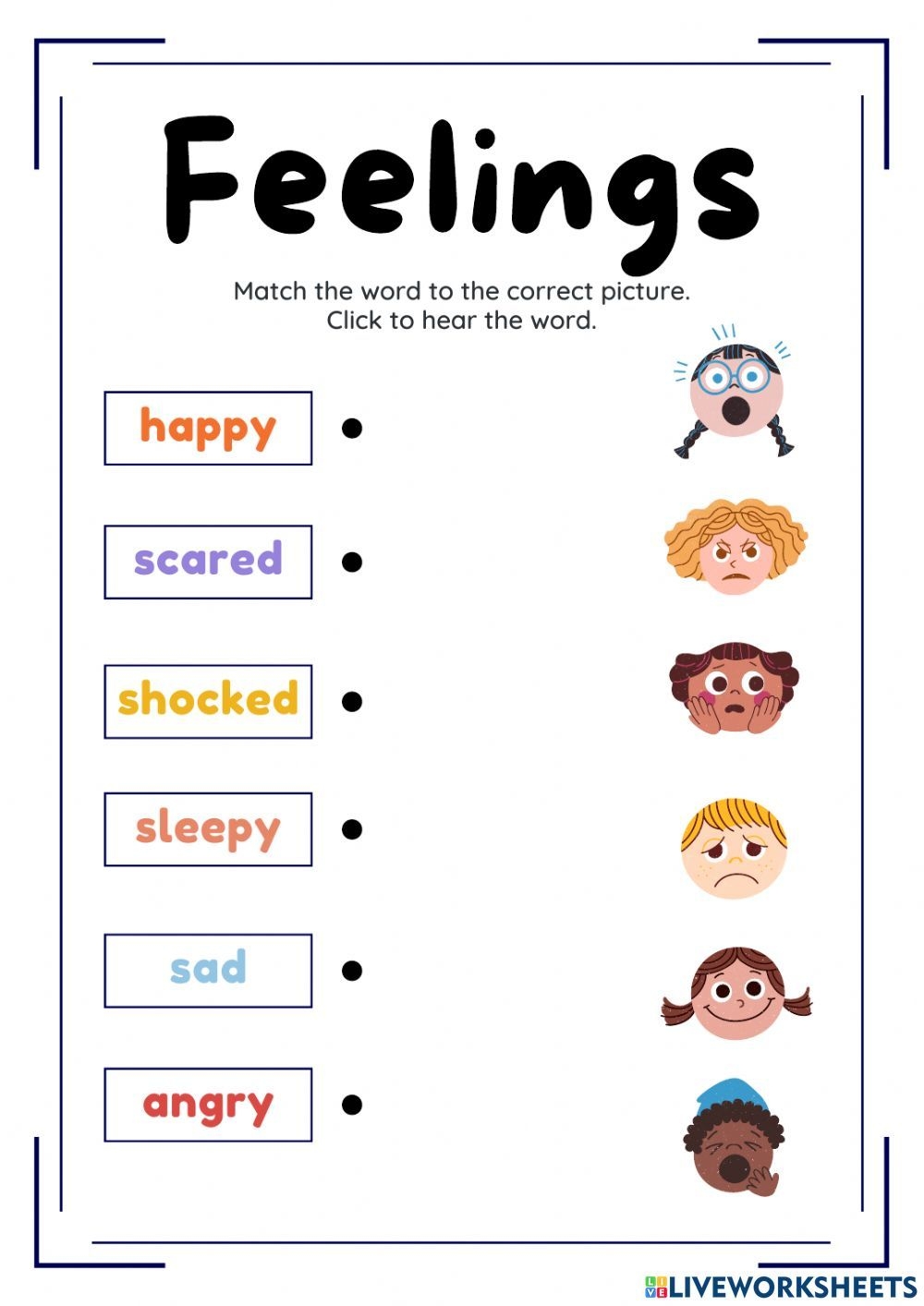 Feelings 7 Worksheet