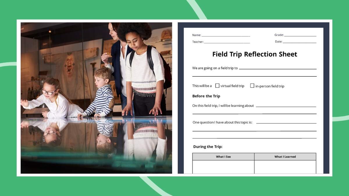 Field Trip Reflection Sheet Free Printable