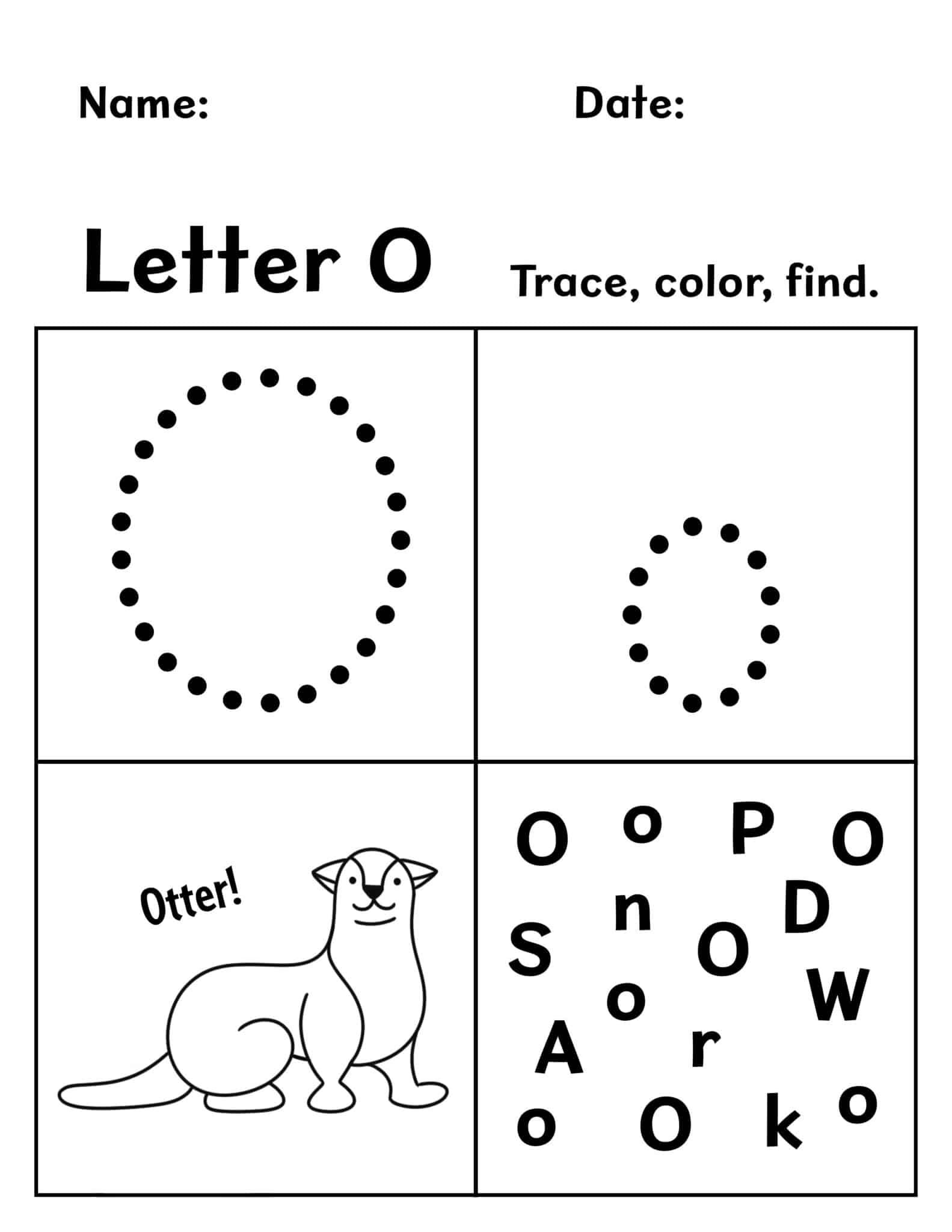 English For Kids Step By Step Letter O Worksheets Flash Cards Worksheets Library