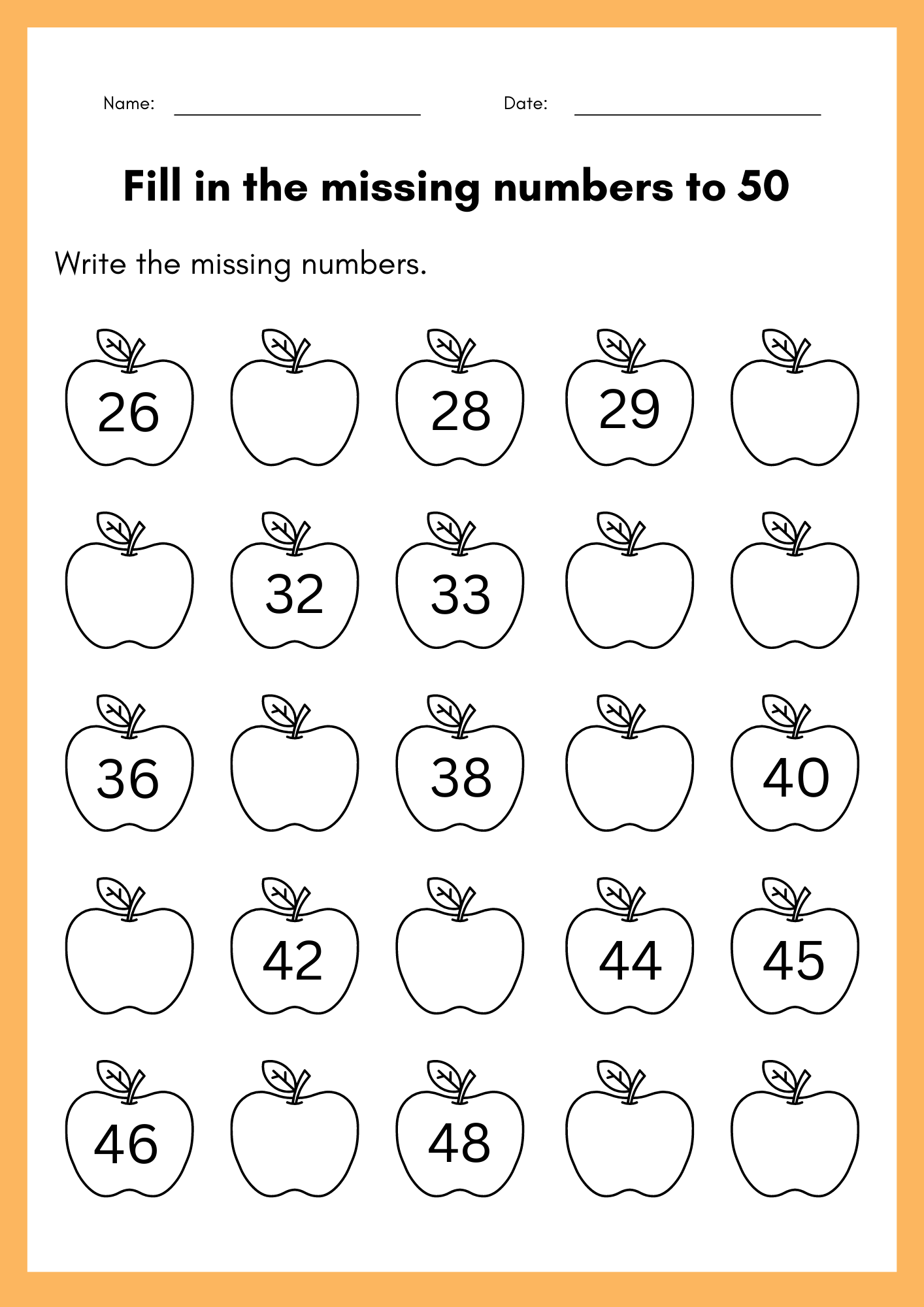 Kindergarten Math Worksheets Missing Numbers 1 Stock Illustration 2029740551 Shutterstock
