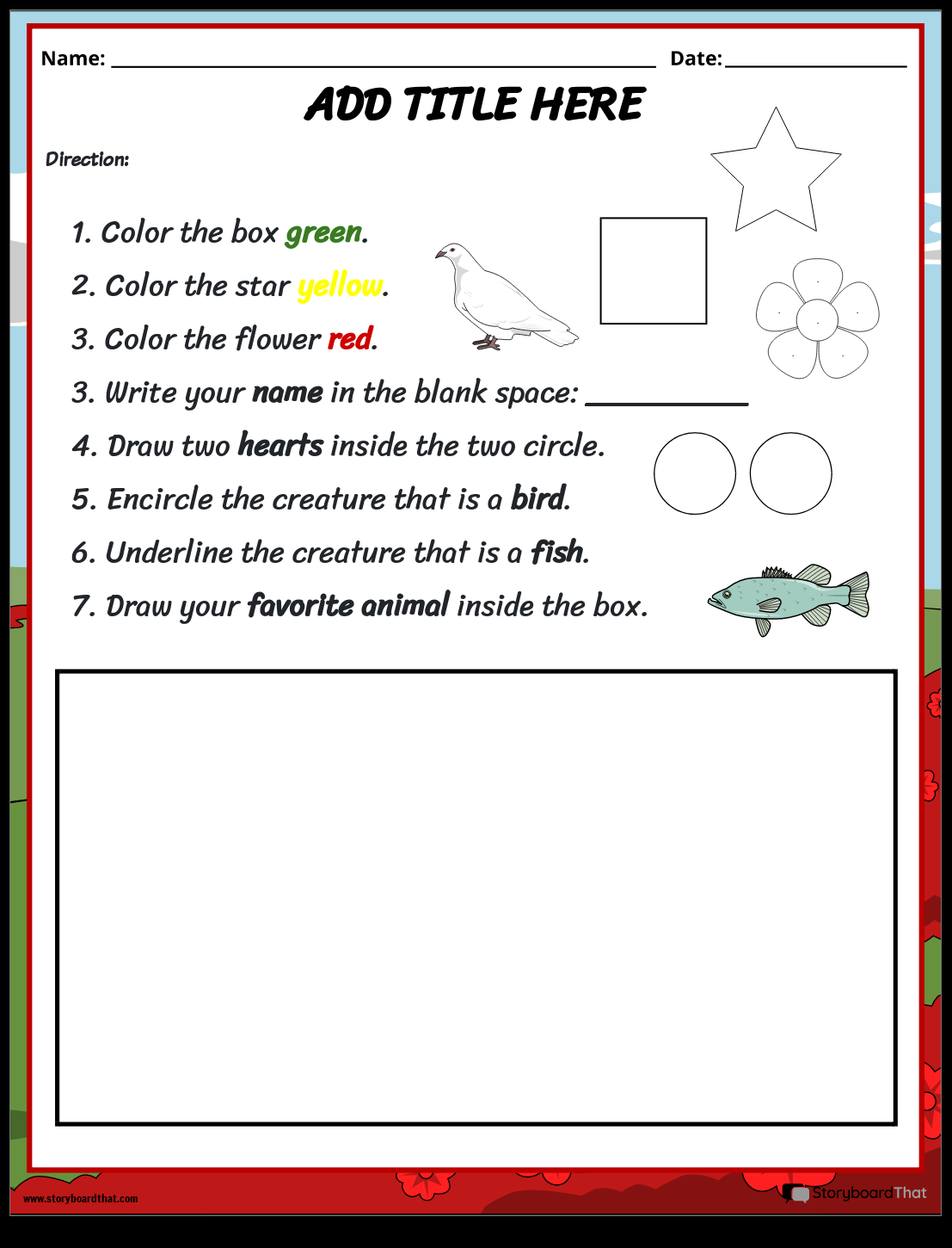 Following Directions Worksheets Superstar Worksheets