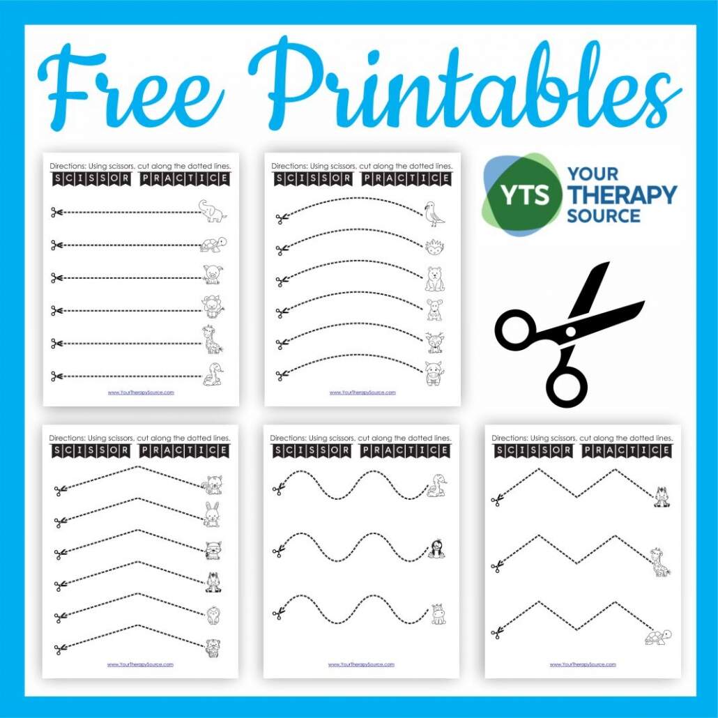 Cutting Practice Printables Printable Party Favors