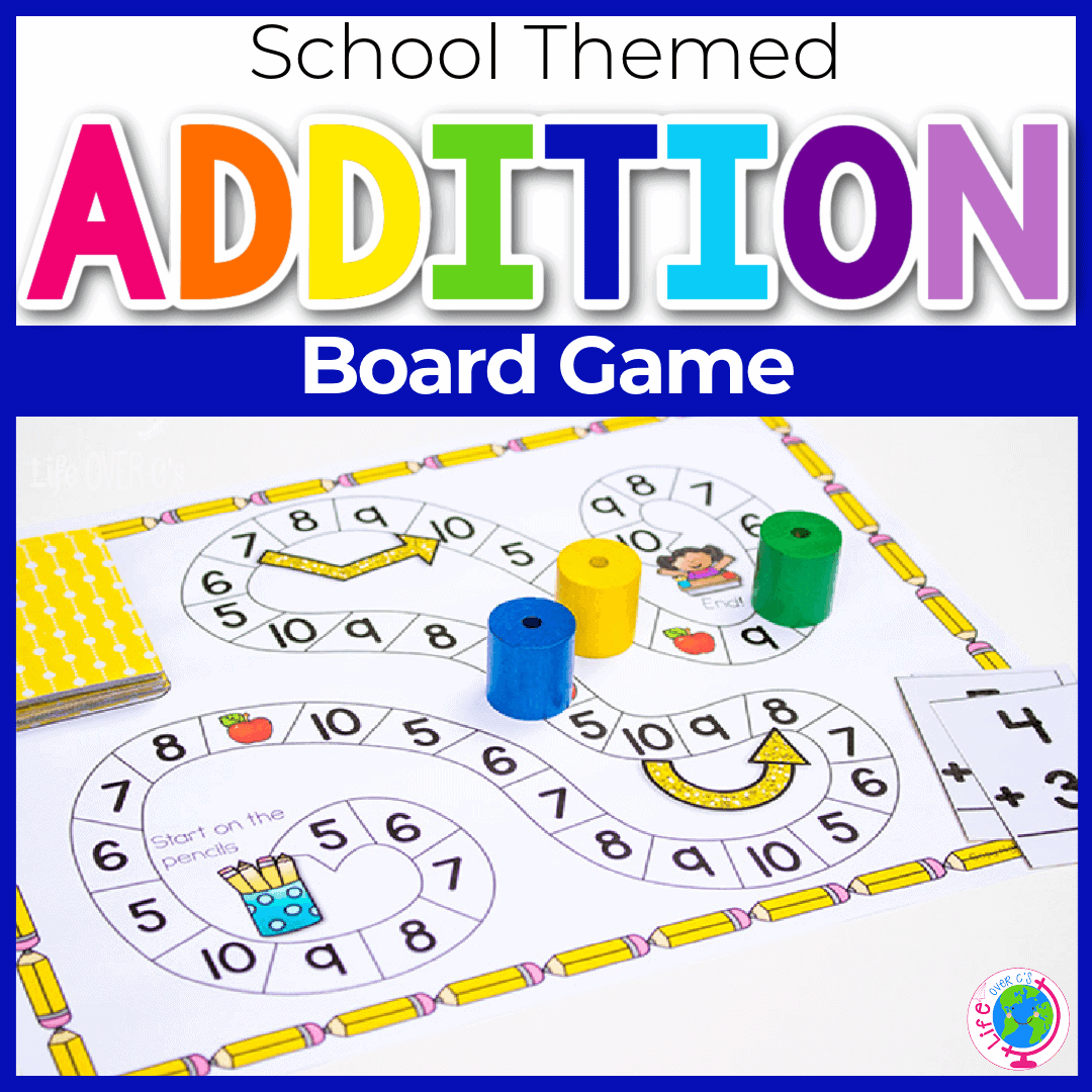 Free Printable Addition Facts Board Game