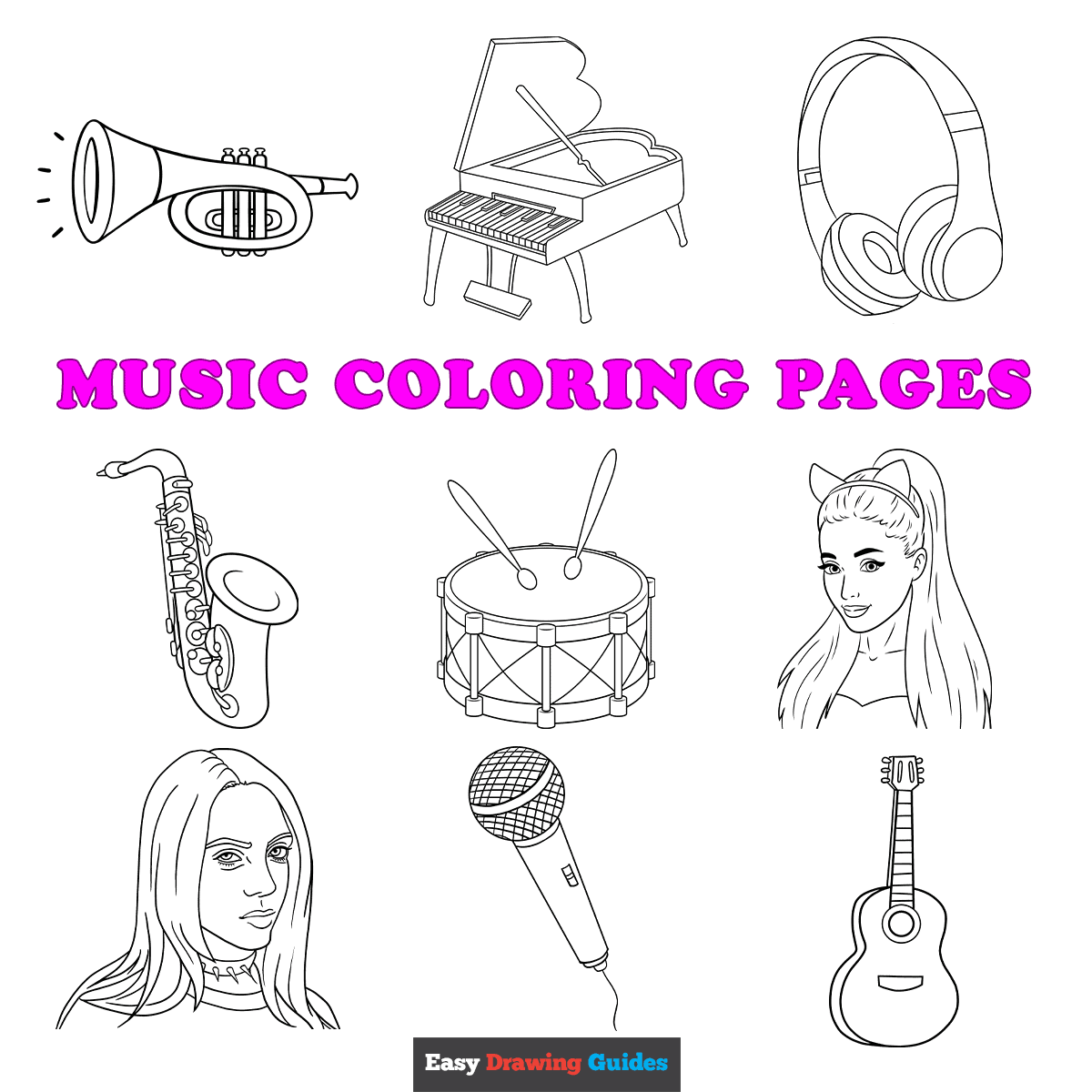 Free Printable Music Coloring Pages For Kids