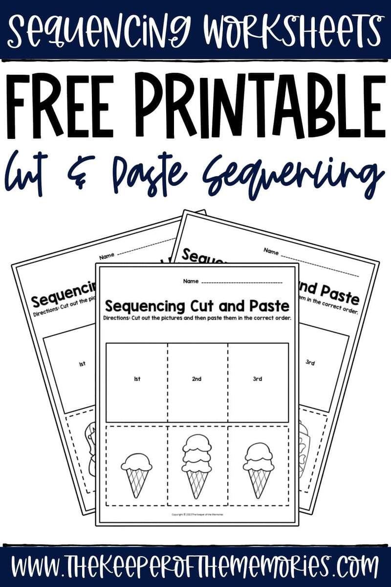 Sequencing Events Activity Worksheet For 1st Grade Free Printable
