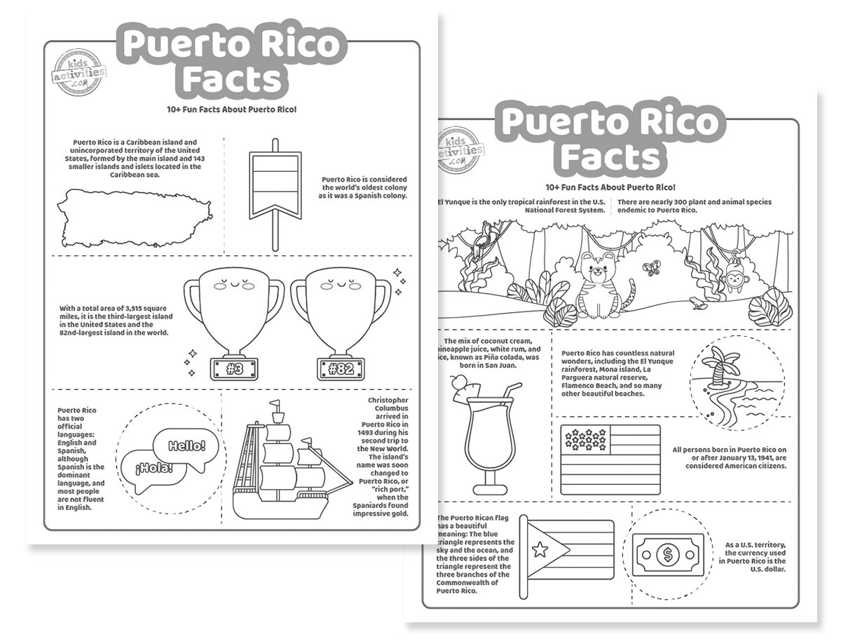 Puerto Rico Fact Sheet For Early Readers Made By Teachers