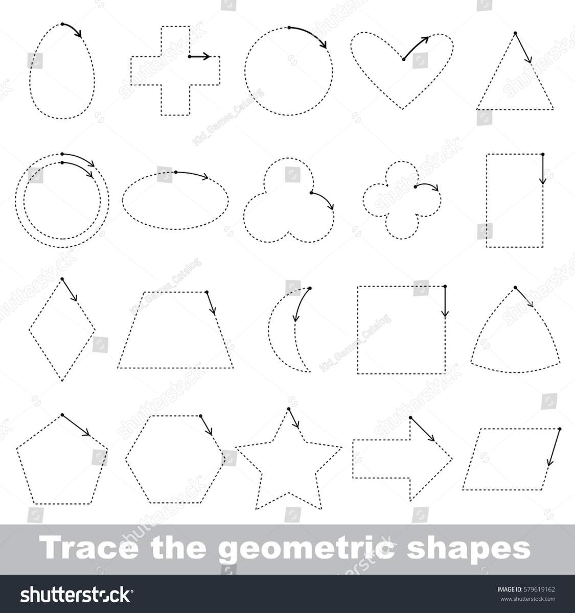 Shapes Dot Painting Free Printable The Resourceful Mama
