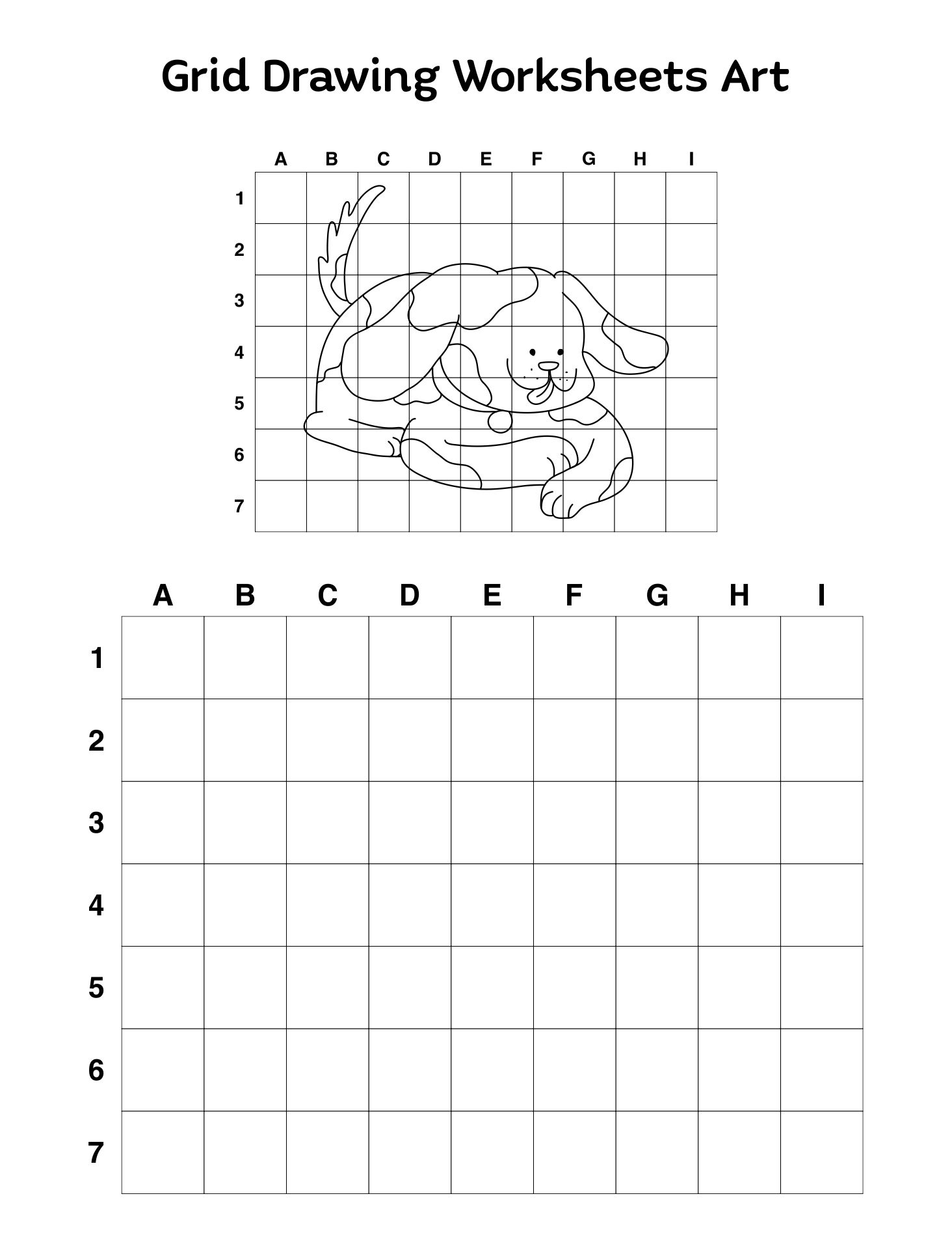 Grid Drawing Worksheets Enhance Creativity Precision Skills