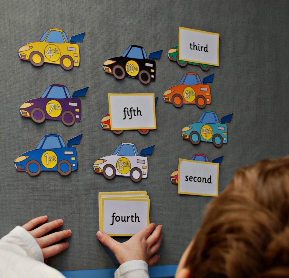 Guest Post Our Ordinal Number Cards In Action Activity Village