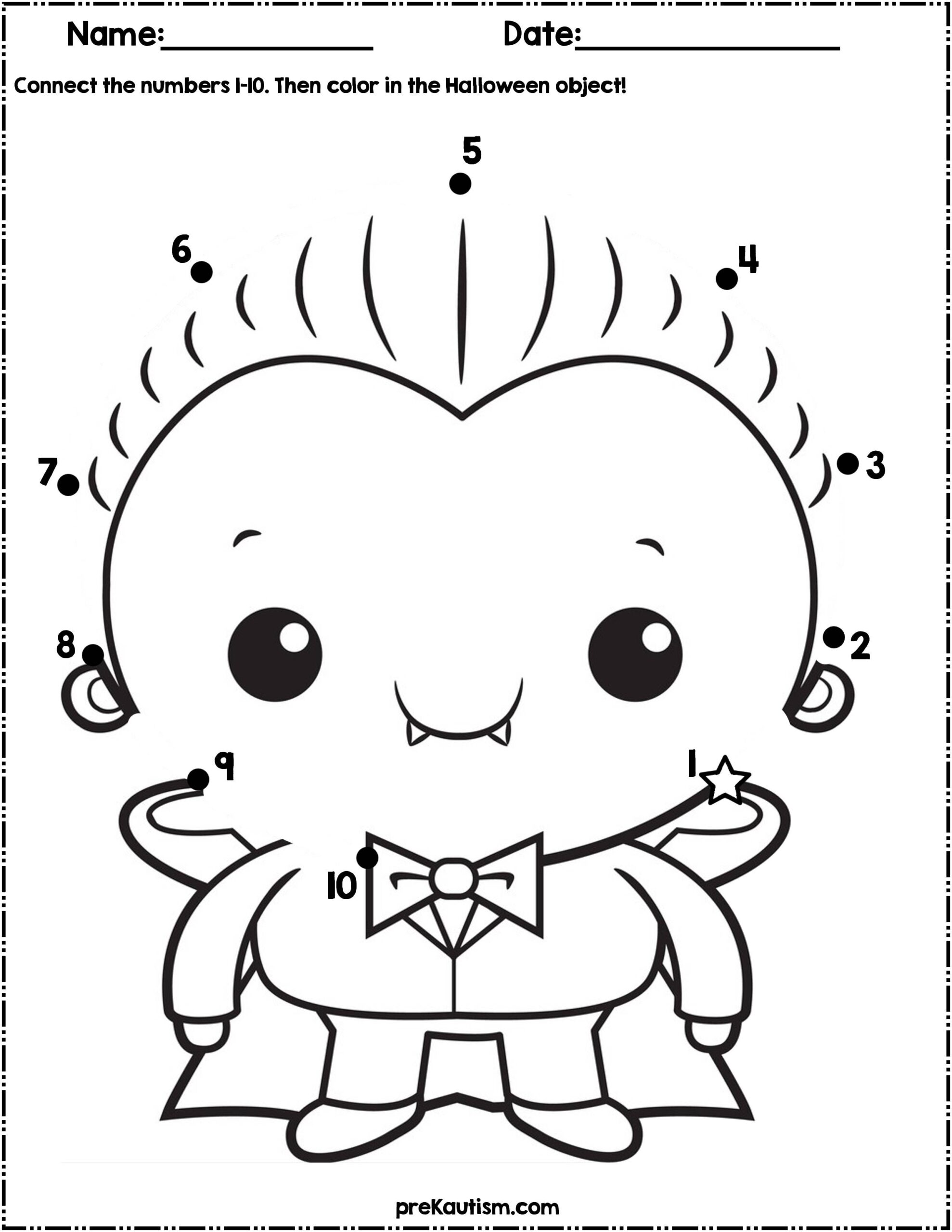 Halloween Dot To Dot Printables Free The Activity Mom