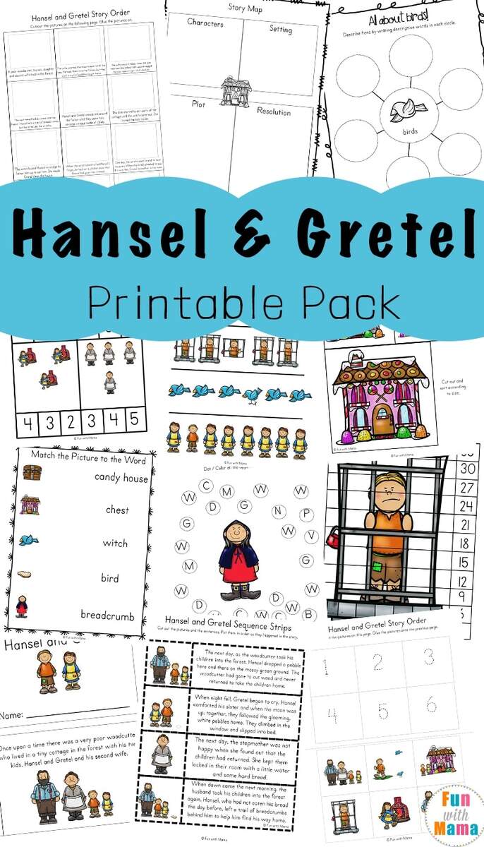 Hansel Gretel Read Aloud Book Study Companion Reading Comprehension Worksheets Classful