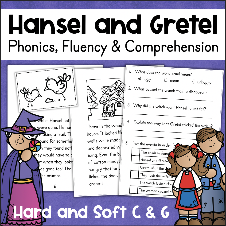Hansel Gretel Hard And Soft C G Decodable Reader Worksheets Made By Teachers