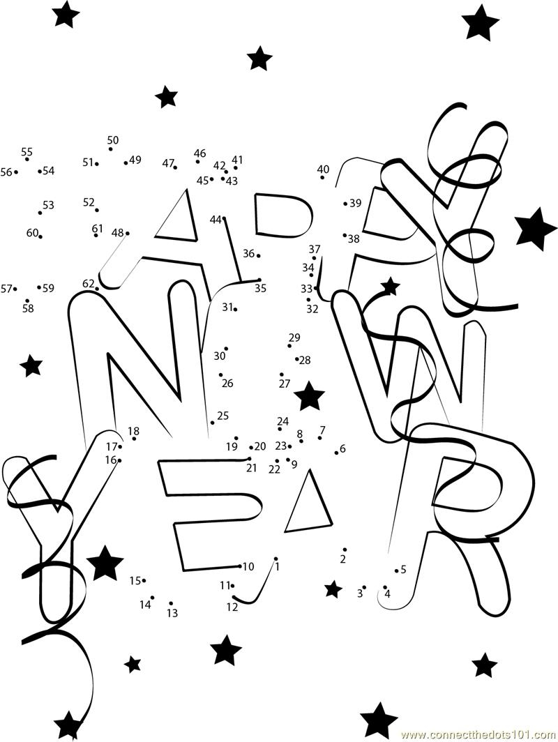 Party Hat Connect The Dots Count By 1 S New Years