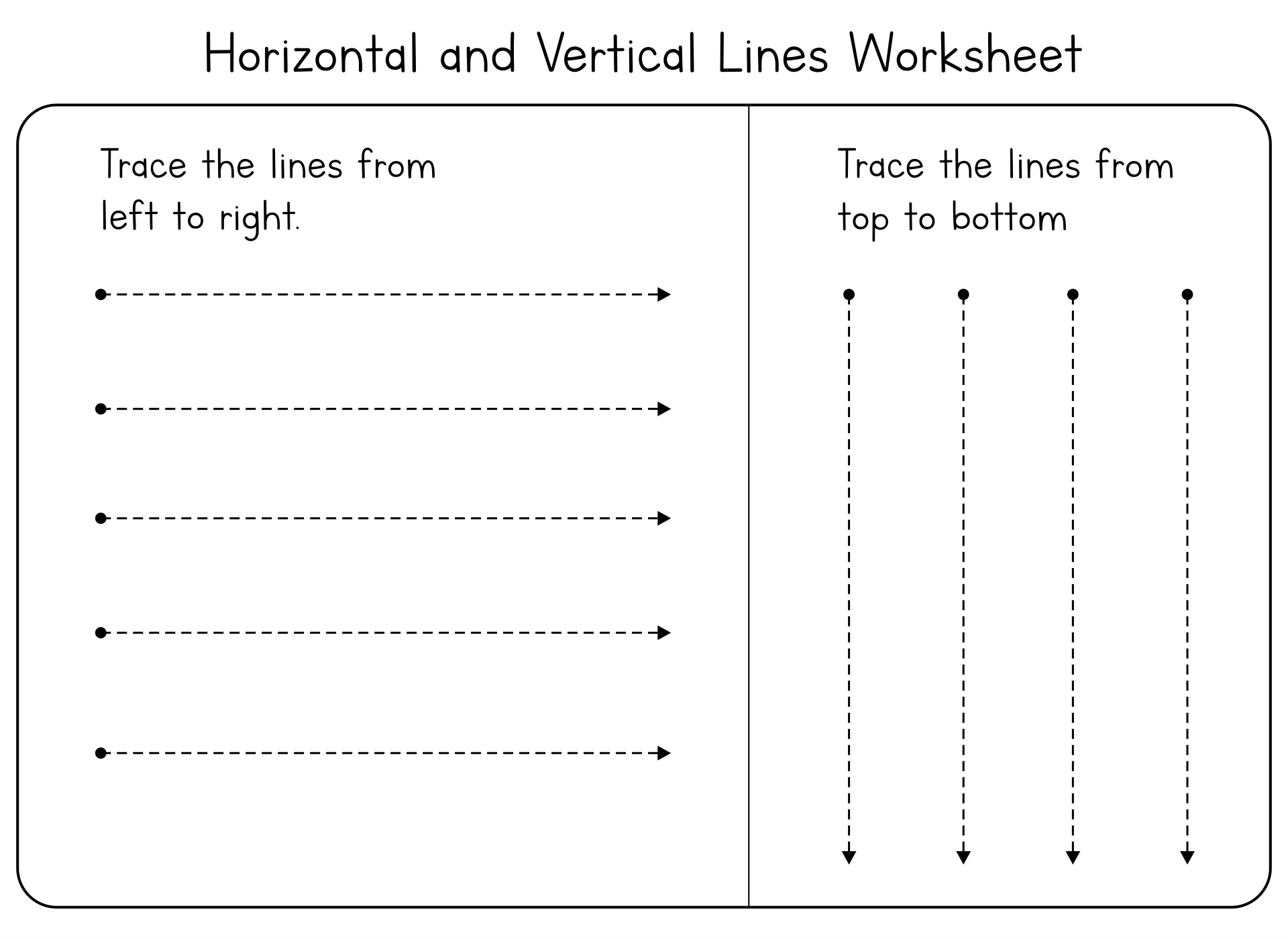 Horizontal And Vertical Lines Worksheet Wordworksheet Worksheets Library