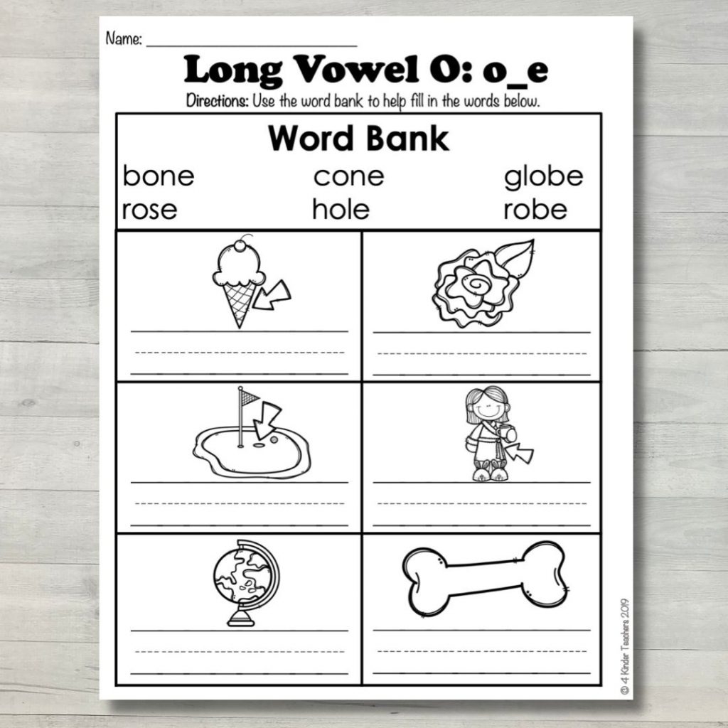 How To Teach Long O Words In Kindergarten 4 Kinder Teachers Worksheets Library