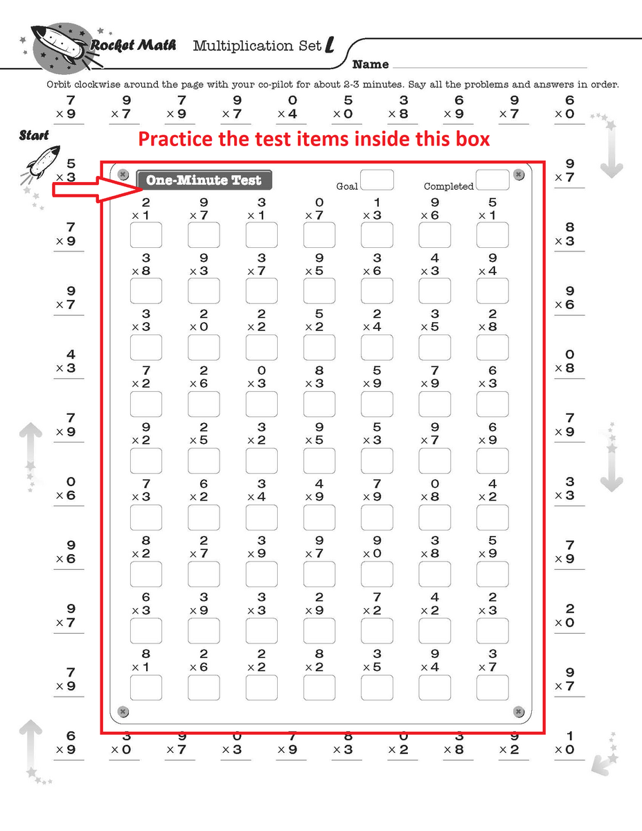 How To Use Rocket Math Archives Page 2 Of 4 Rocket Math Worksheets Library