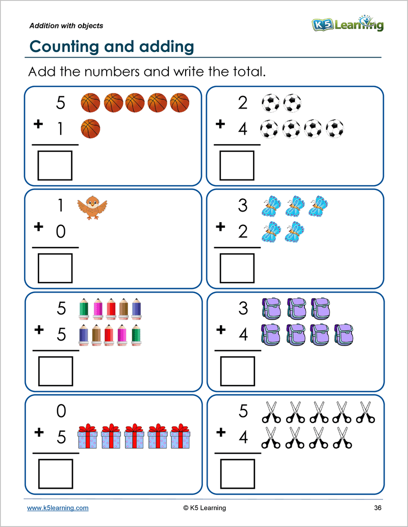 Kindergarten Math Worksheets Addition And Subtraction Practice Made By Teachers
