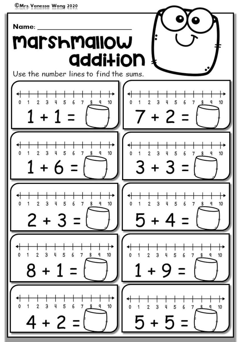 Kindergarten Number Worksheets