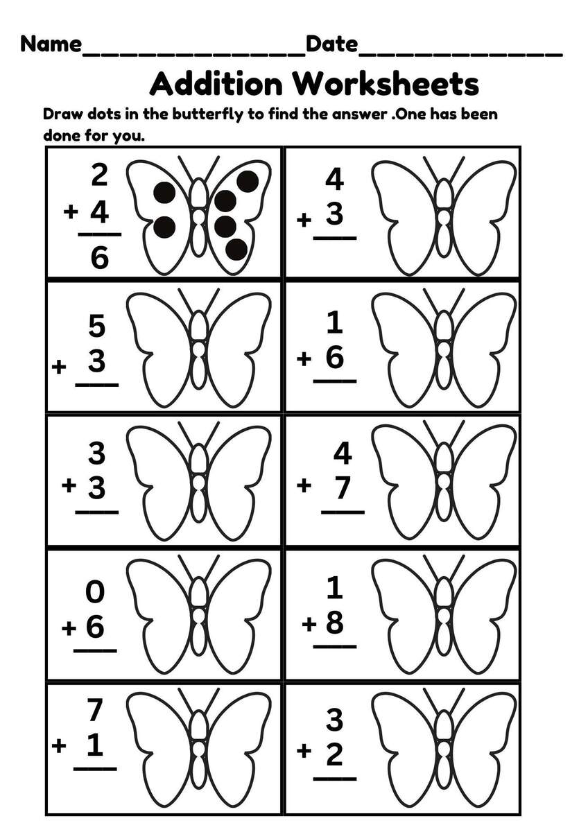 Kindergarten Morning Worksheets