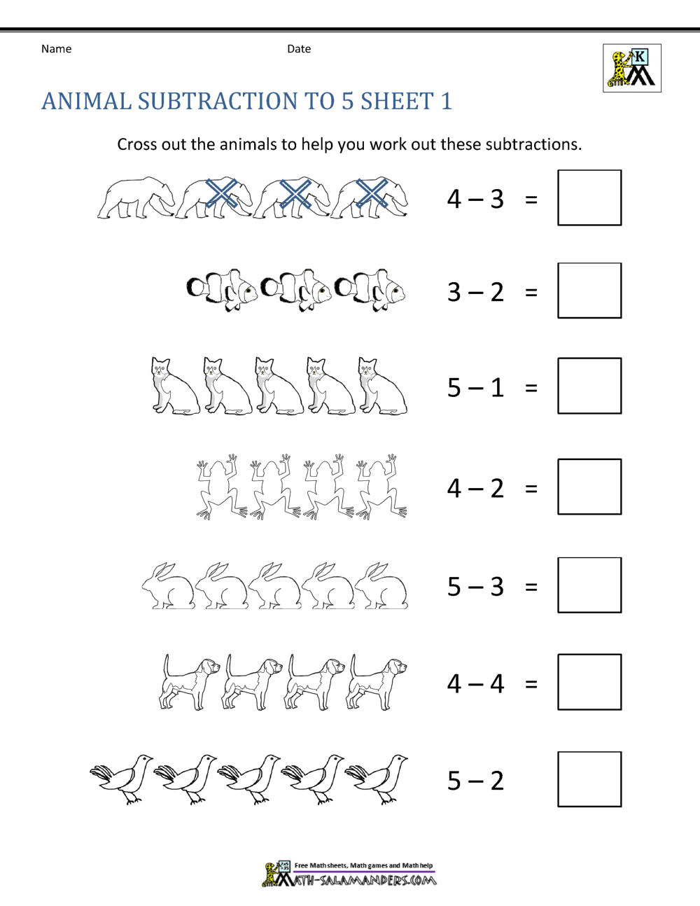 Kindergarten Subtraction Worksheets Ice Cream Subtraction Worksheet Free Printable Digital PDF