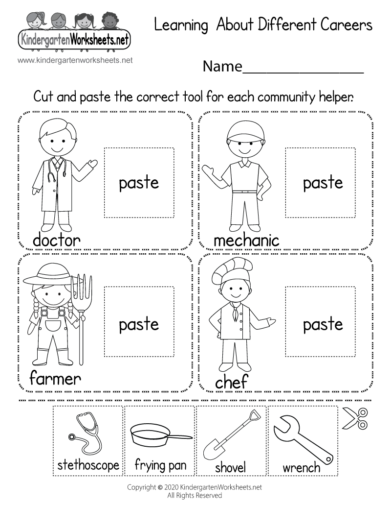 Learning About Careers Worksheet Free Printable Digital PDF Worksheets Library