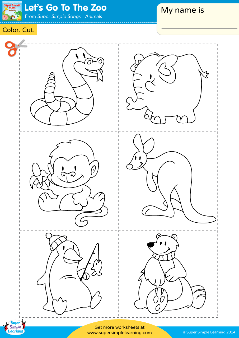 Zoo Animals Sorting Activity Worksheet Free Printable Digital PDF