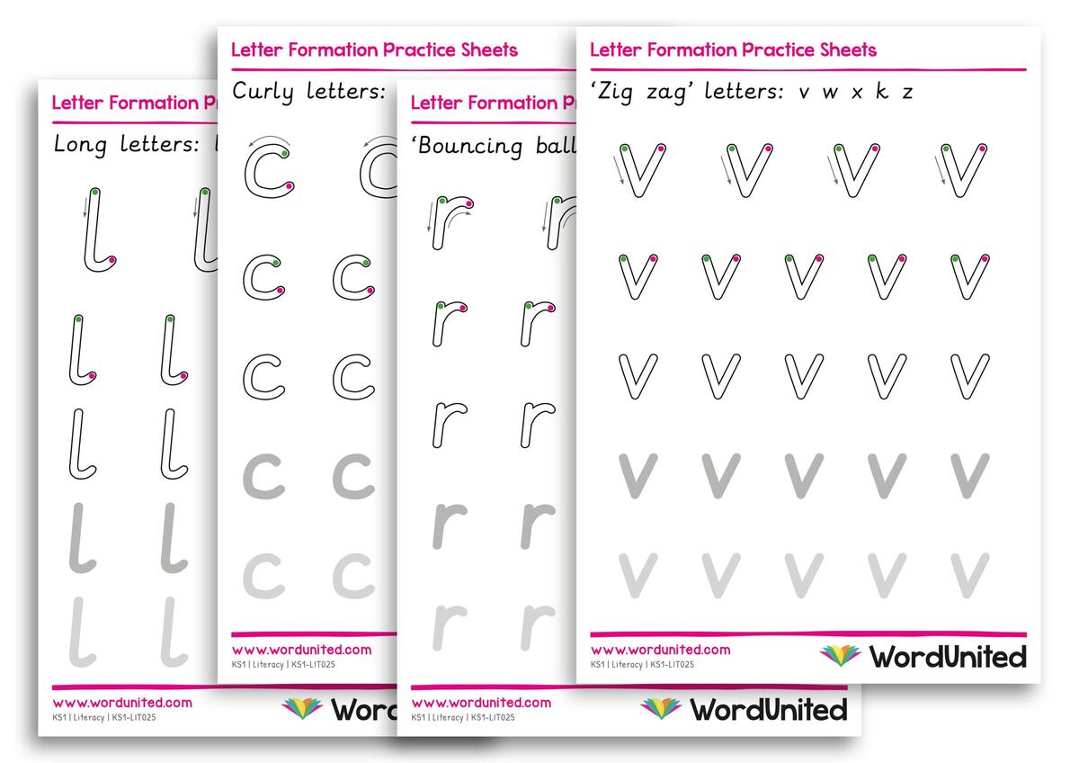 Tracing Font With Arrows Worksheet Creator Explained Teach Easy