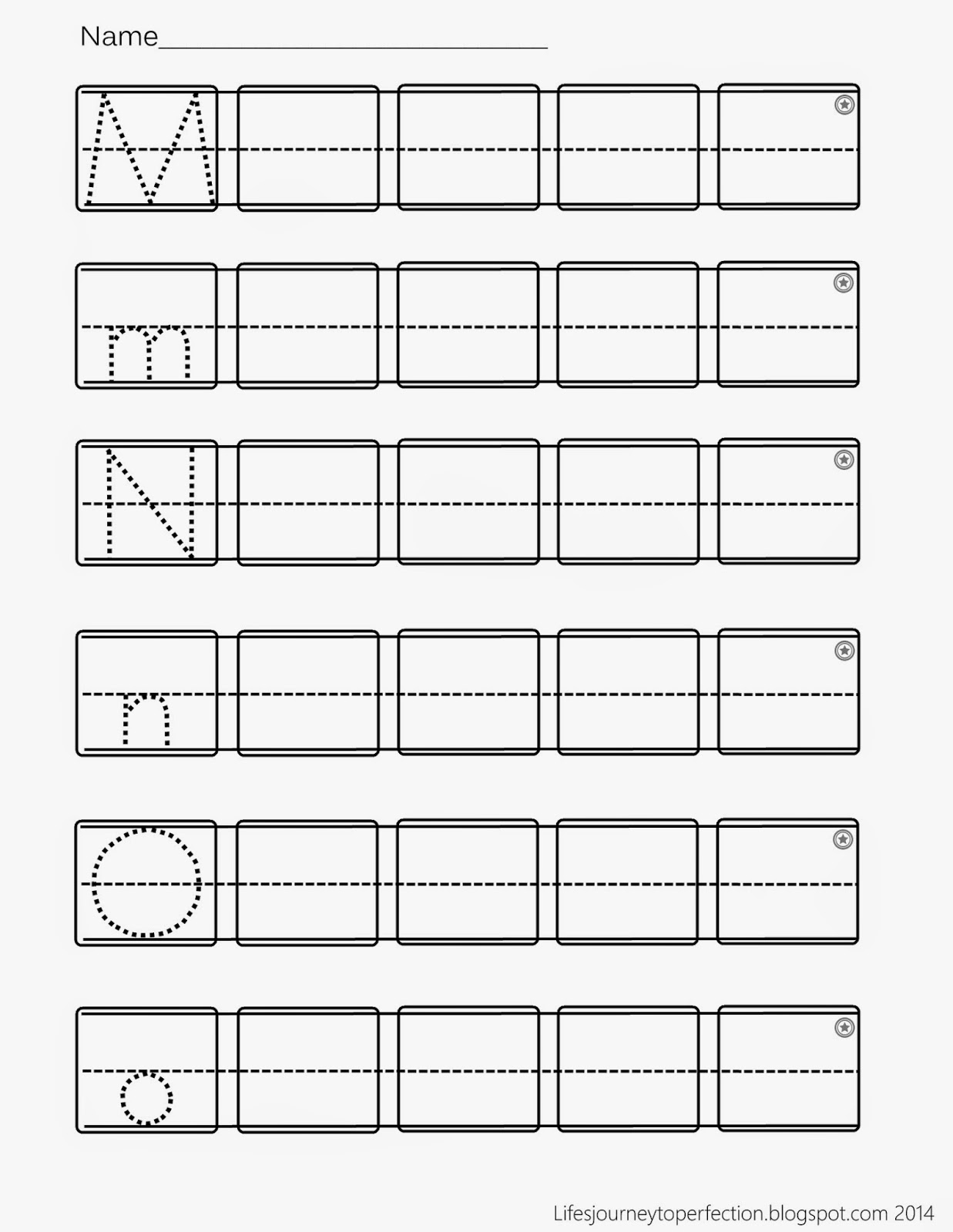 Life S Journey To Perfection Preschool Practice ABC Writing Worksheet Printables