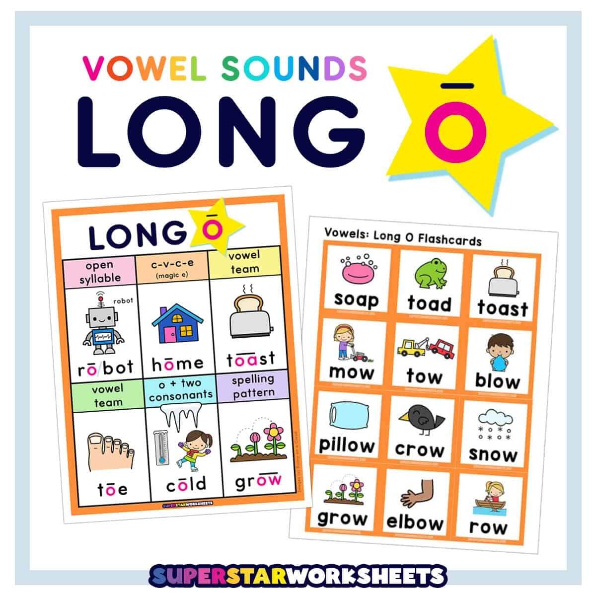 Long O Words Superstar Worksheets