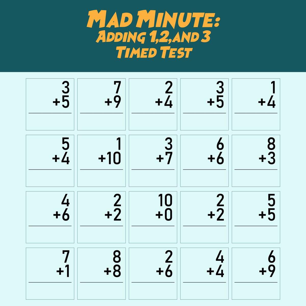 Math Addition Drill 13 7 Free PDF Printables Printablee