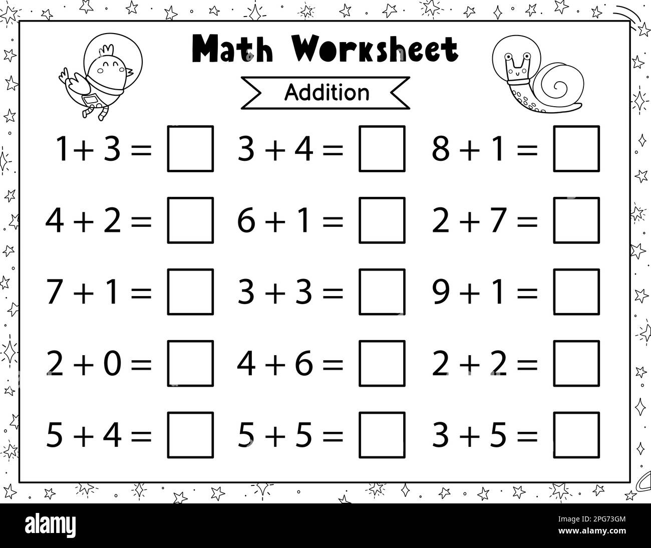 Addition Worksheets Free Printable Easy Math Problems Free Printables Lettering SVG Files Tools Apps