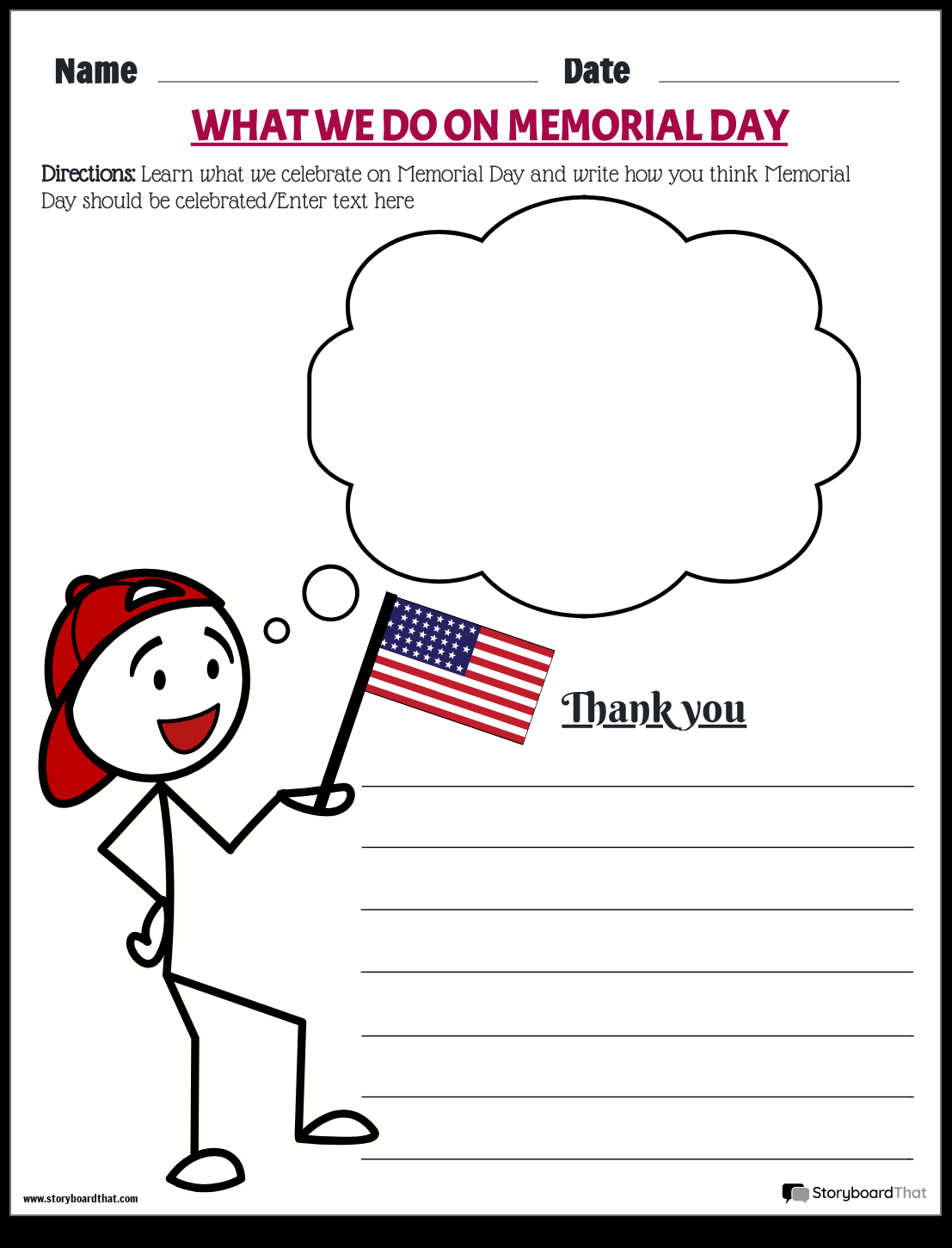 Memorial Day Worksheets For Preschool Kindergarten 2025